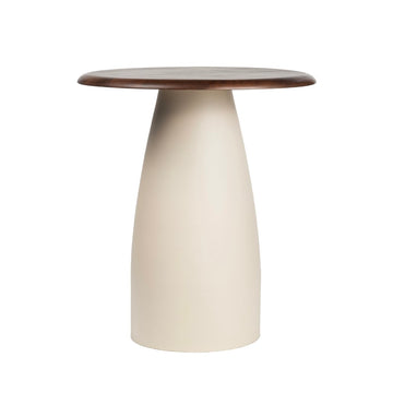 Skye 18" Modern Rustic Wood/Metal Accent Table